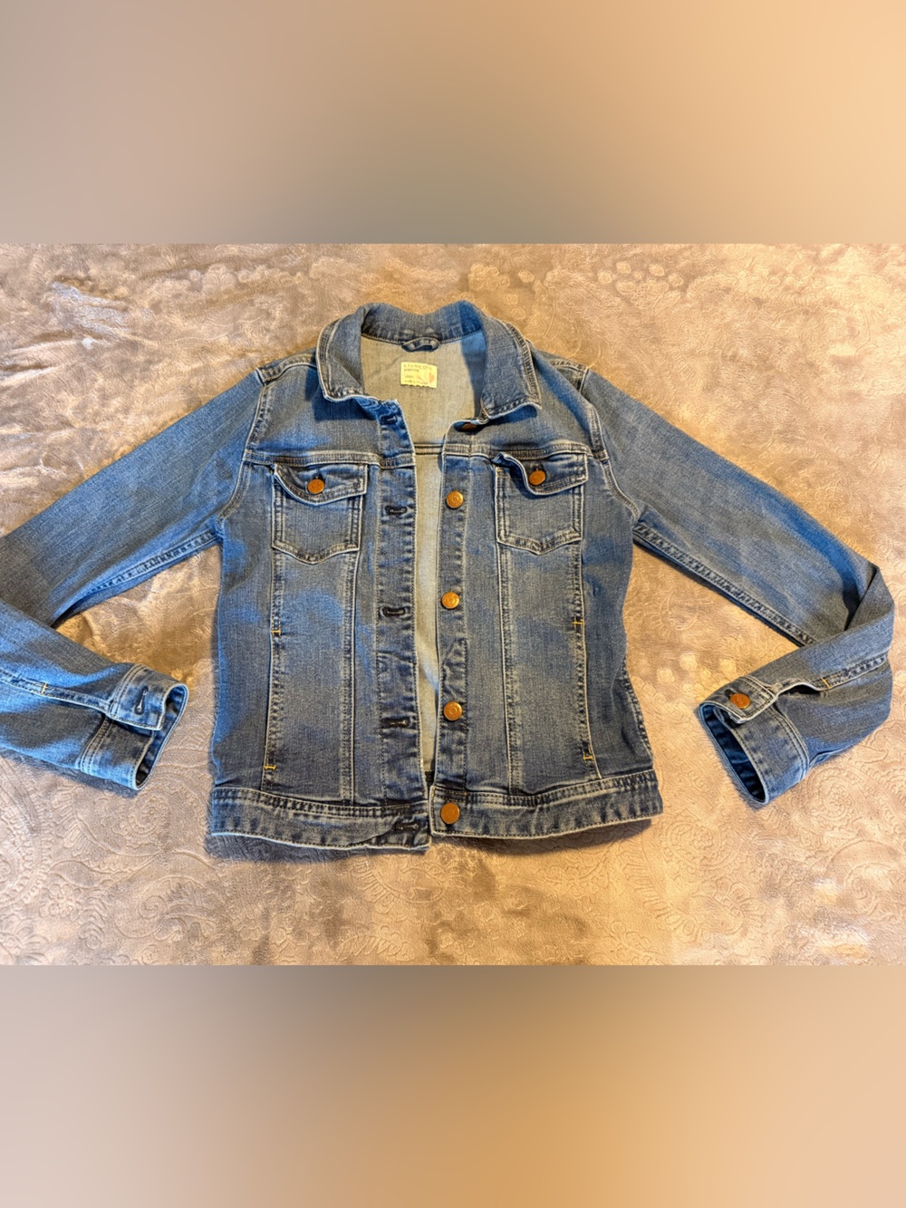 J. Crew Crewcuts Copper-Button Light Blue Jean Jacket Juniors Size 16